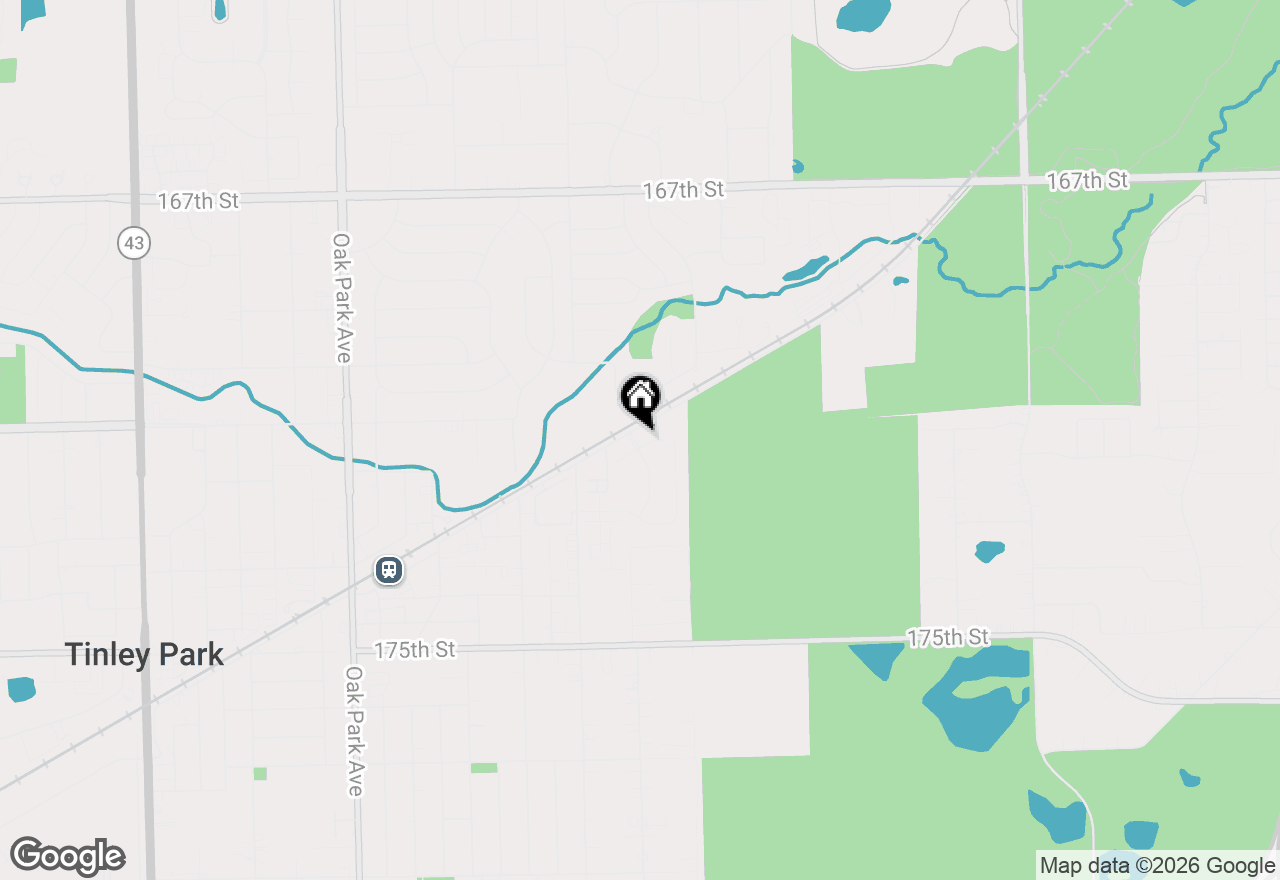 Map of 6214 Leinster Lane, Tinley Park, IL 60477