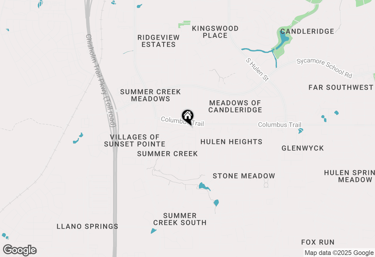 Map of 5109 Dewdrop Lane, Fort Worth, TX 76123