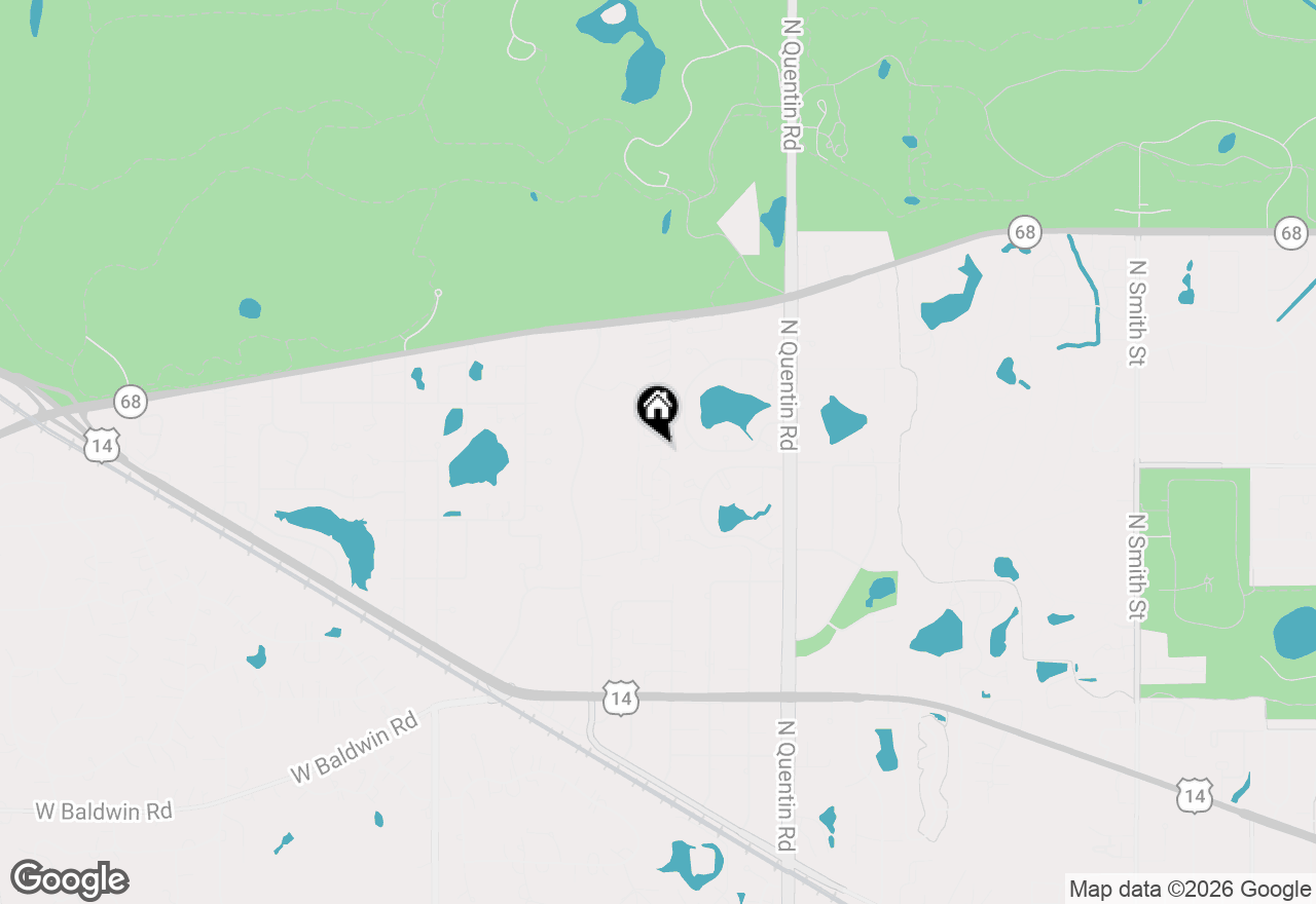 Map of 1204 N Knollwood Drive, Palatine, IL 60067