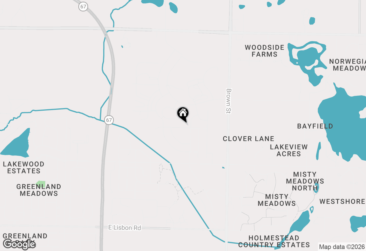 Map of 1390 Foxwood Pass, Oconomowoc, WI 53066