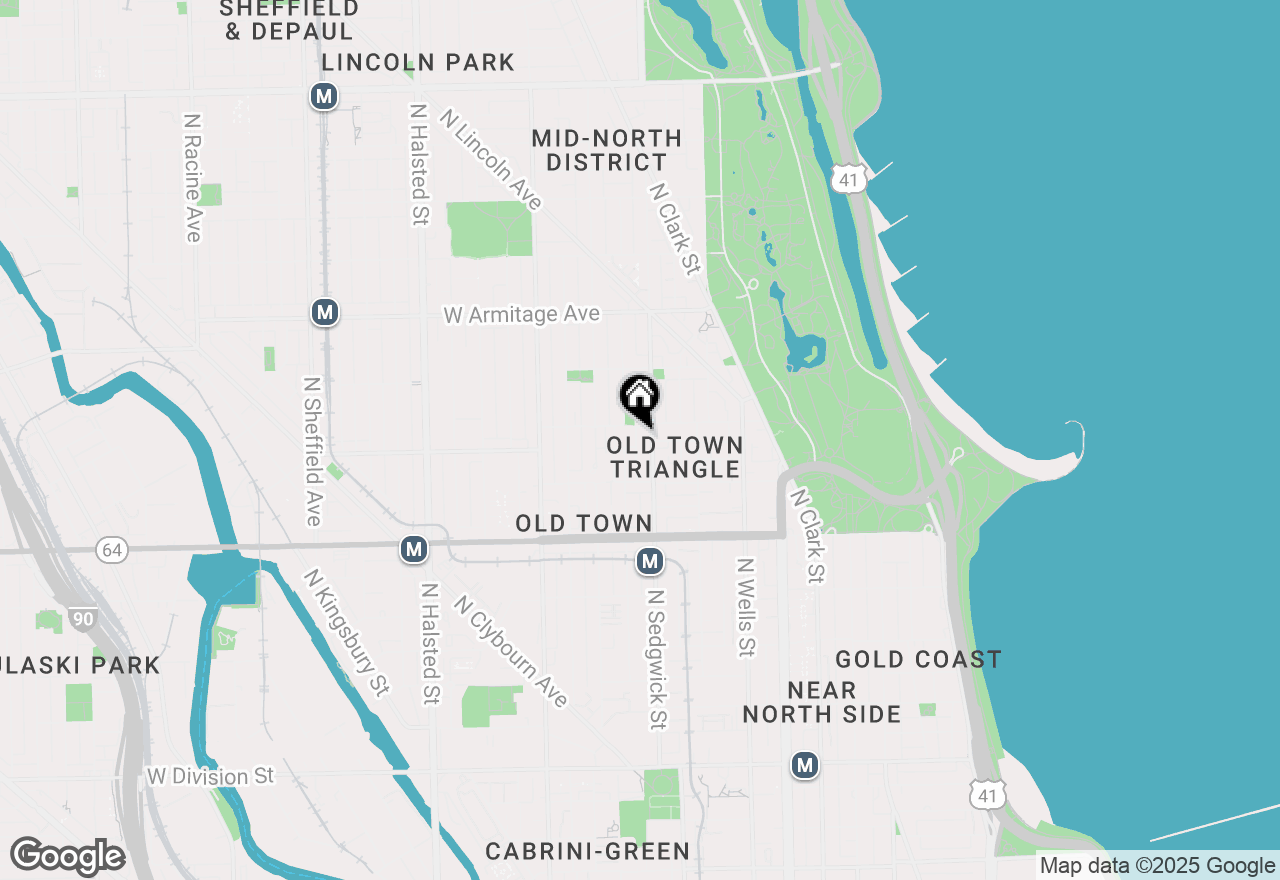 Map of 1747 N Fern Court, Chicago, IL 60614