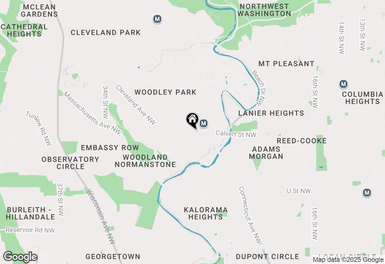 Map of 2501 Calvert Street Nw #605, Washington, DC 20008