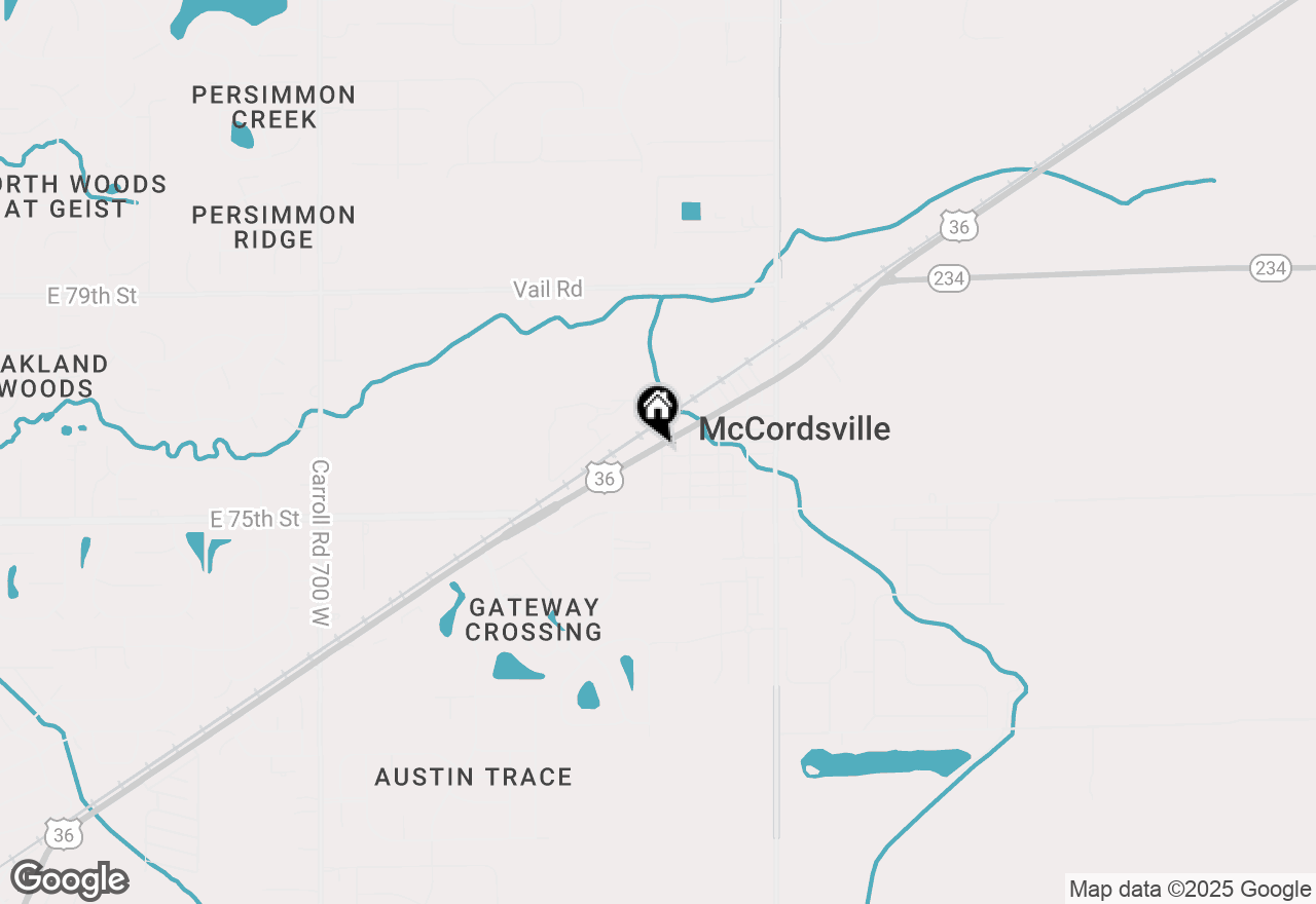 Map of 6315 W Broadway, Mccordsville, IN 46055