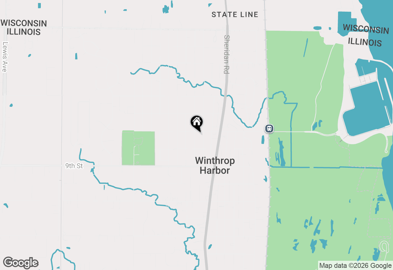 Map of 707 Kirkwood Avenue, Winthrop Harbor, IL 60096