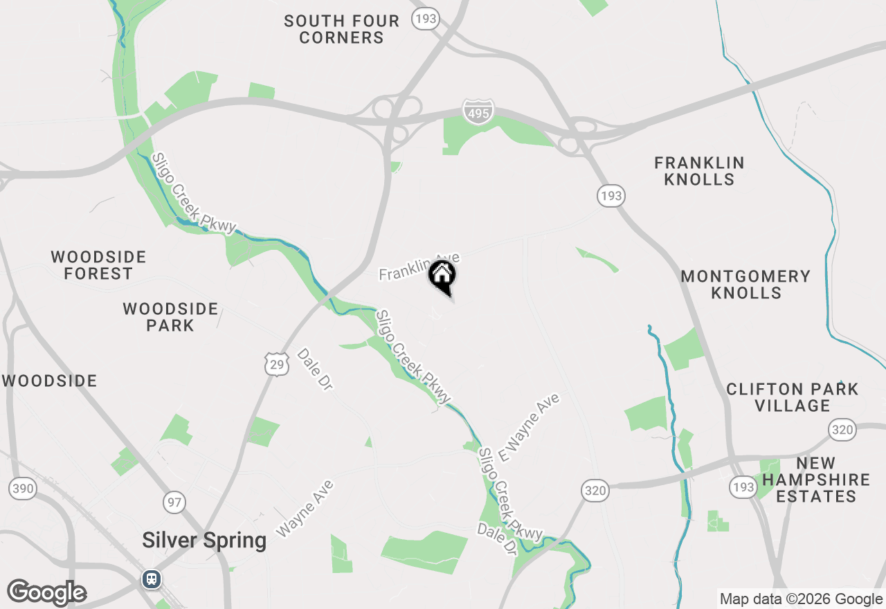 Map of 9305 Caroline Avenue, Silver Spring, MD 20901