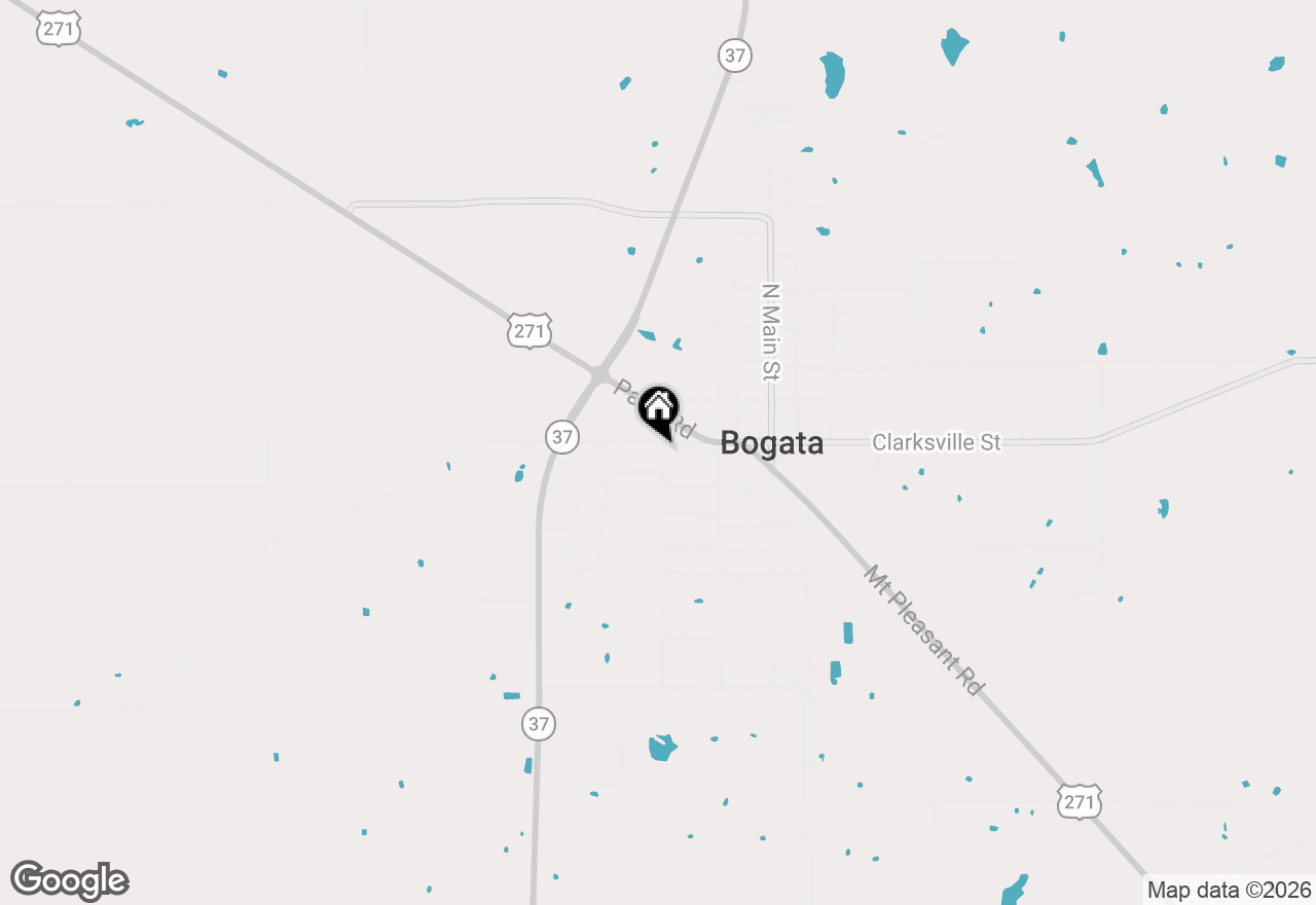 Map of 403 Halesboro Street, Bogata, TX 75417