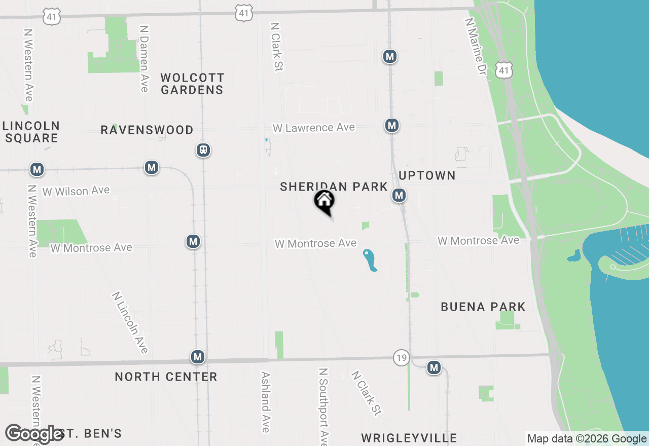 Map of 4448 N Beacon Street #3, Chicago, IL 60640