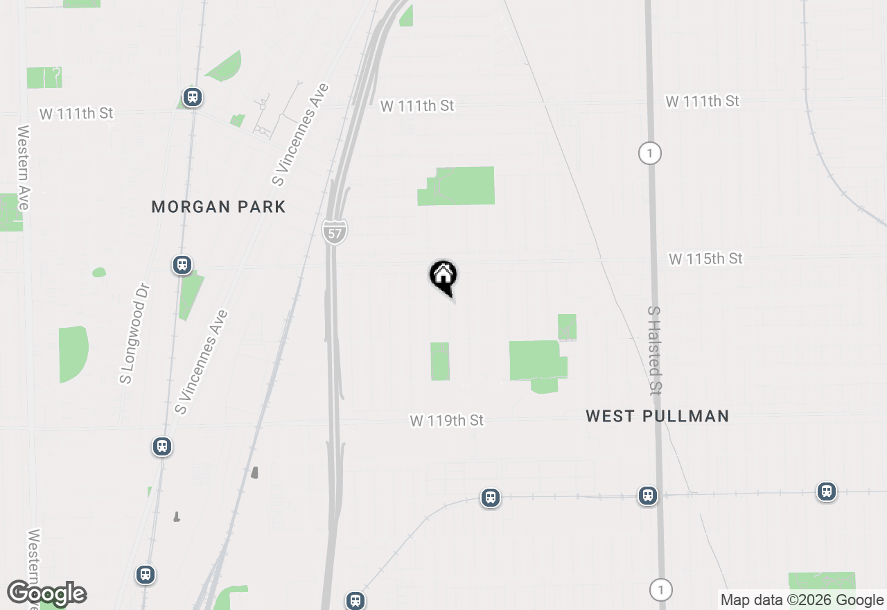 Map of 11601 S Ada Street, Chicago, IL 60643