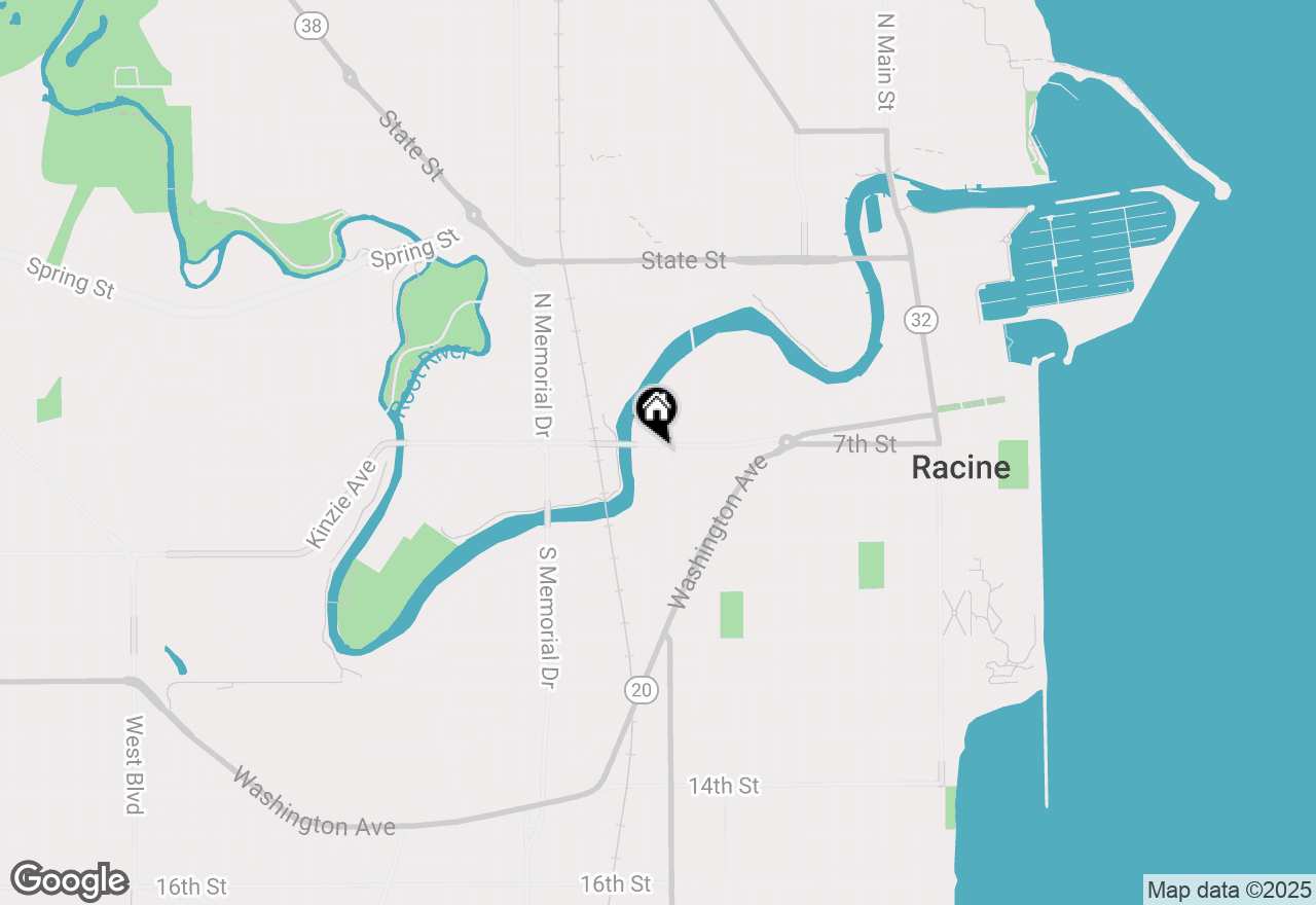 Map of 702 Racine St, Racine, WI 53403