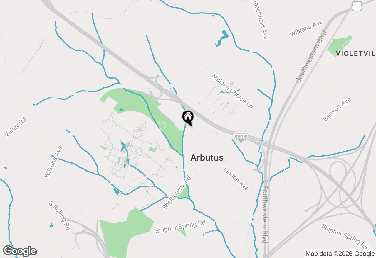 Map of 1011 Linden Avenue, Baltimore, MD 21227