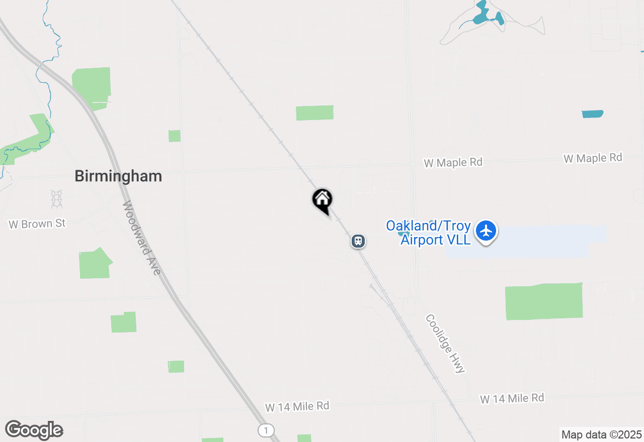 Map of 537 Graten Street, Birmingham, MI 48009