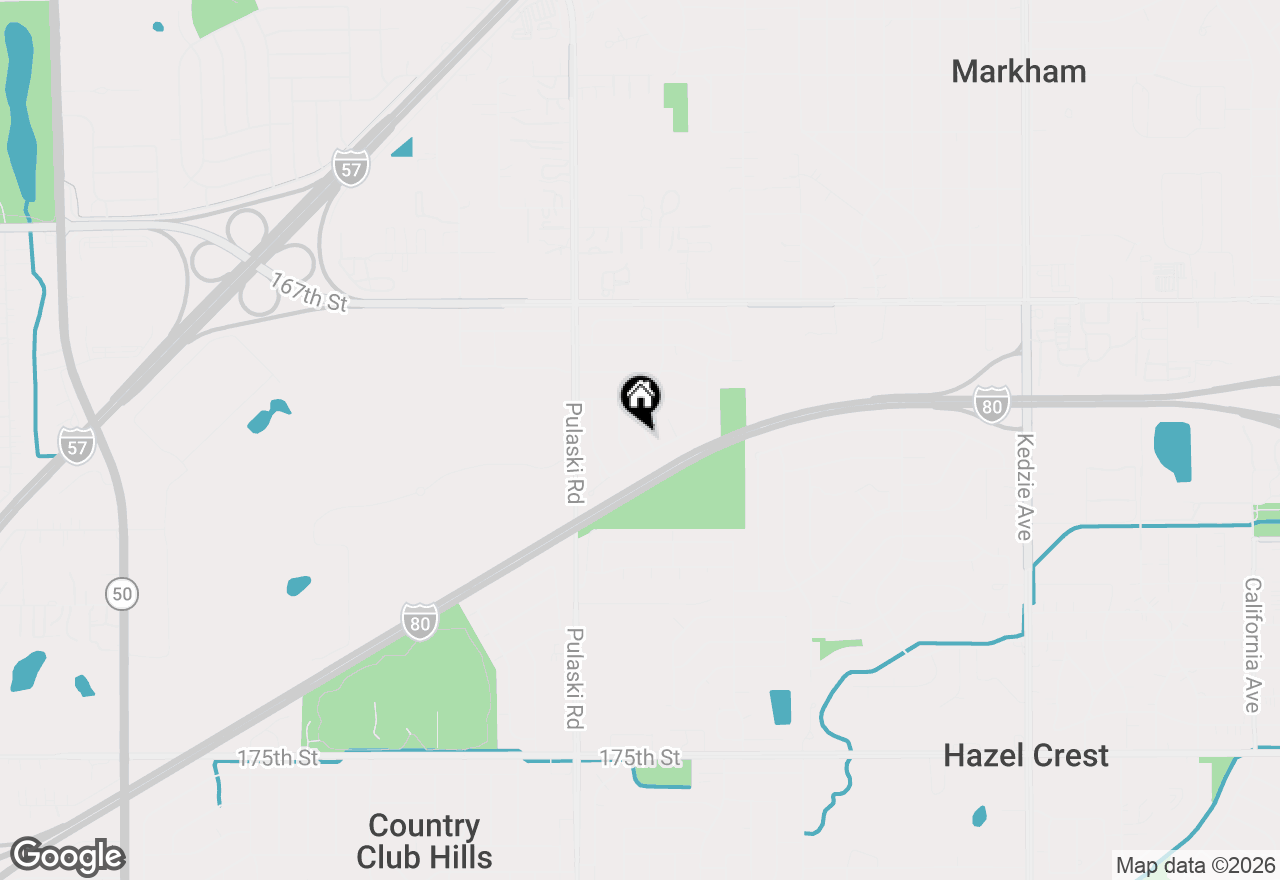 Map of 16948 Briargate Drive, Country Club Hills, IL 60478