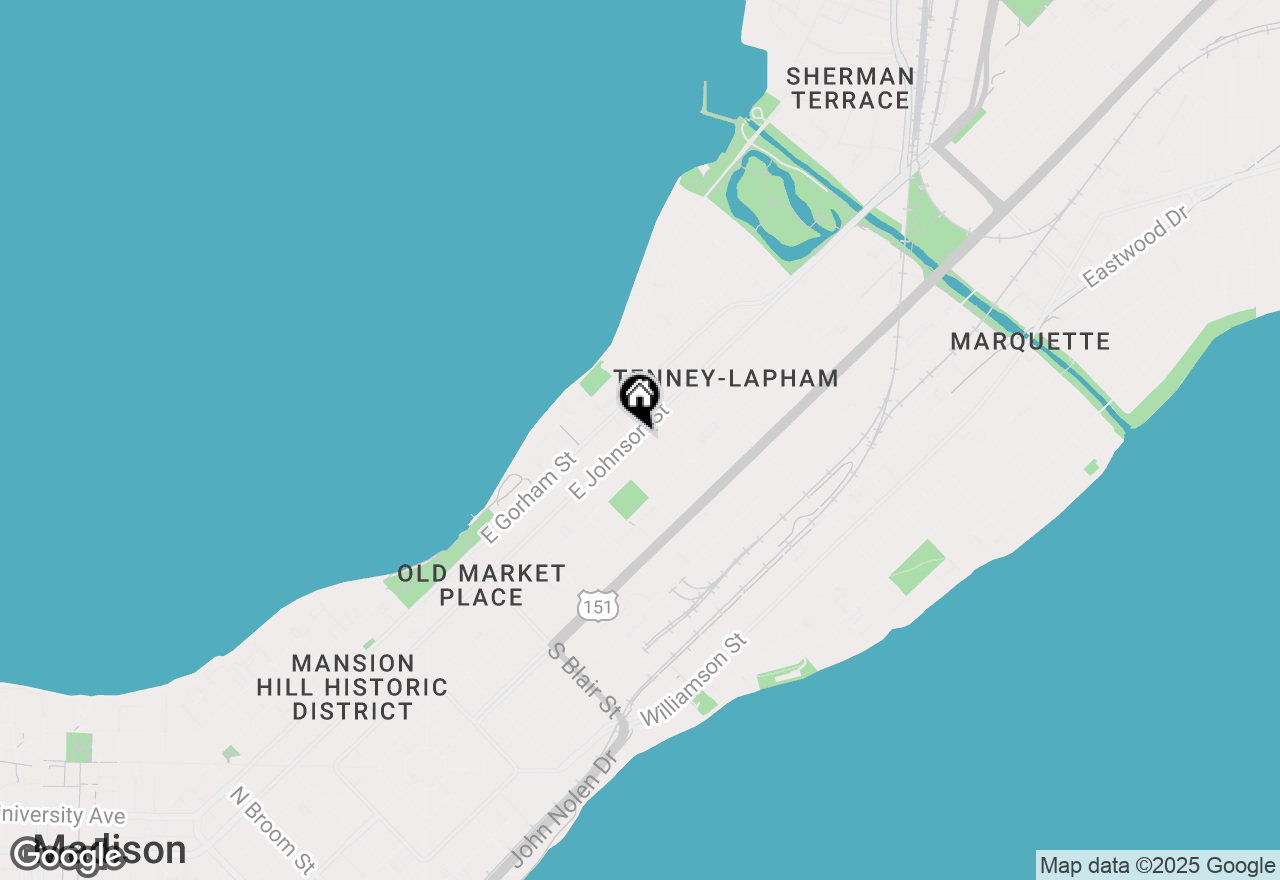 Map of 931 E Johnson Street, Madison, WI 53703