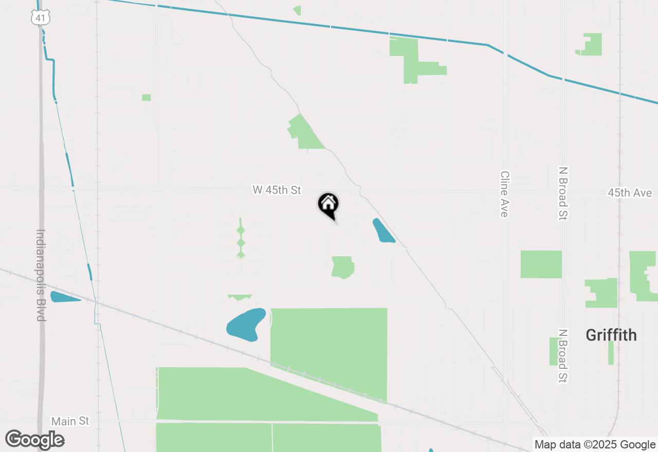 Map of 737 Heather Court, Griffith, IN 46319