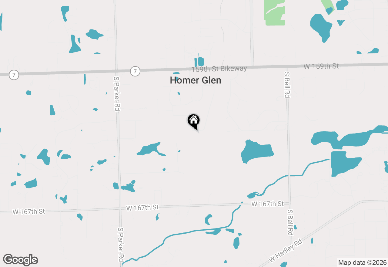 Map of 16261 W Ridgewood Drive, Homer Glen, IL 60491