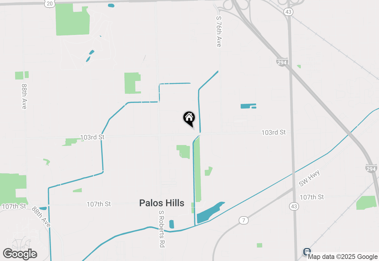 Map of 10296 S 78th Avenue #B, Palos Hills, IL 60465