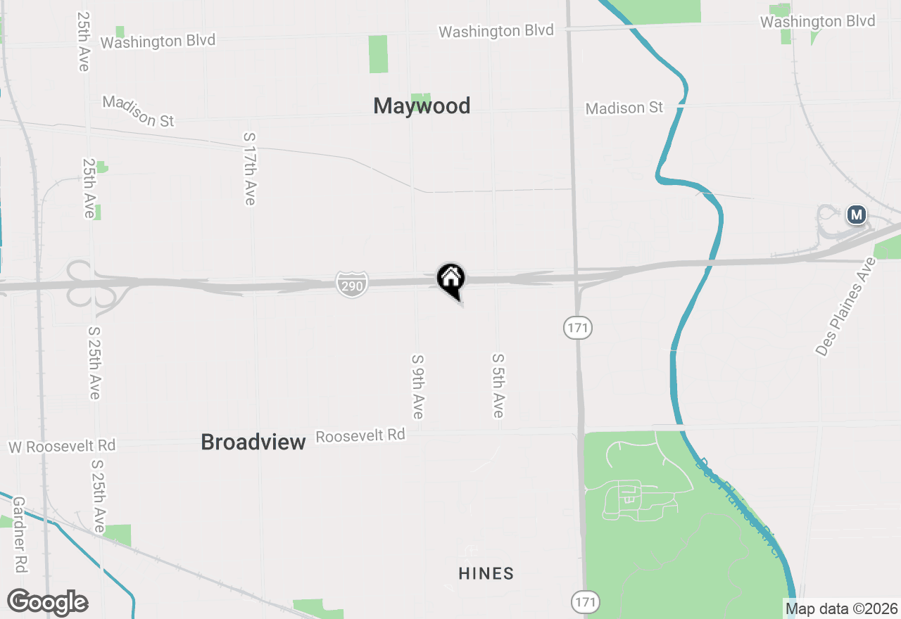 Map of 1840 S 7th Avenue, Maywood, IL 60153