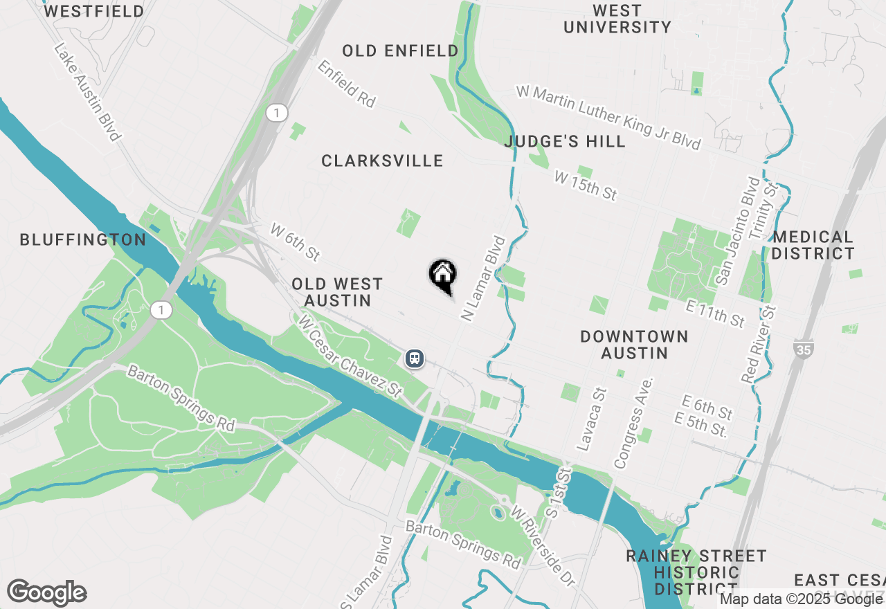 Map of 1106 W 6th St #210, Austin, TX 78703