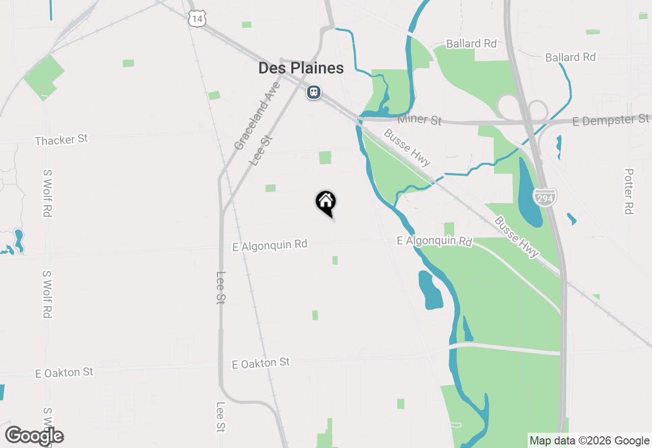 Map of 1548 Campbell Avenue, Des Plaines, IL 60016