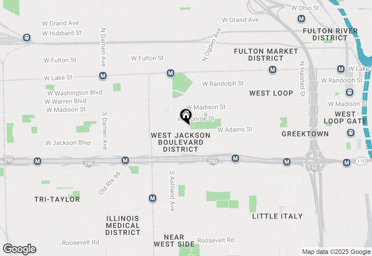 Map of 128 S Laflin Street #104, Chicago, IL 60607