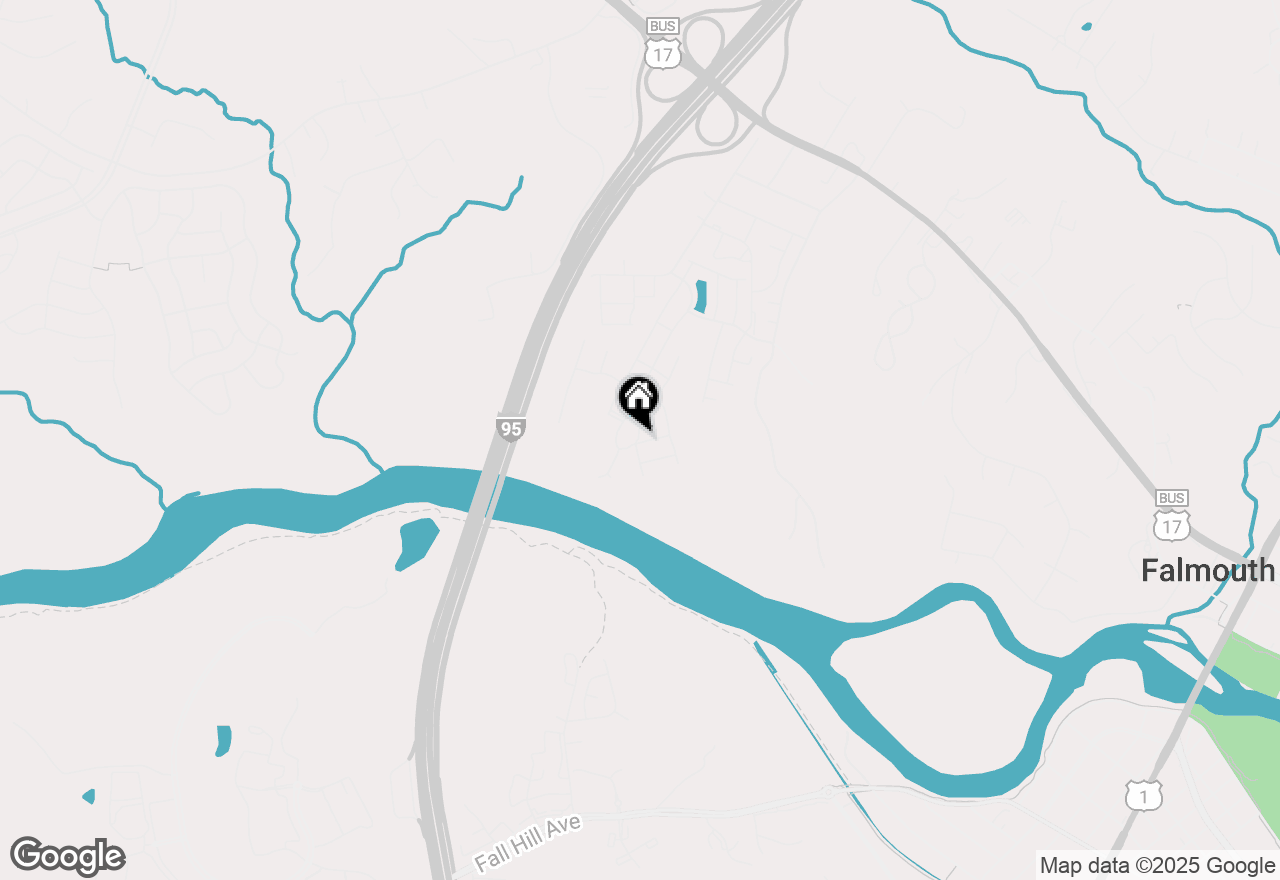 Map of 525 Rolling Valley Drive, Fredericksburg, VA 22405