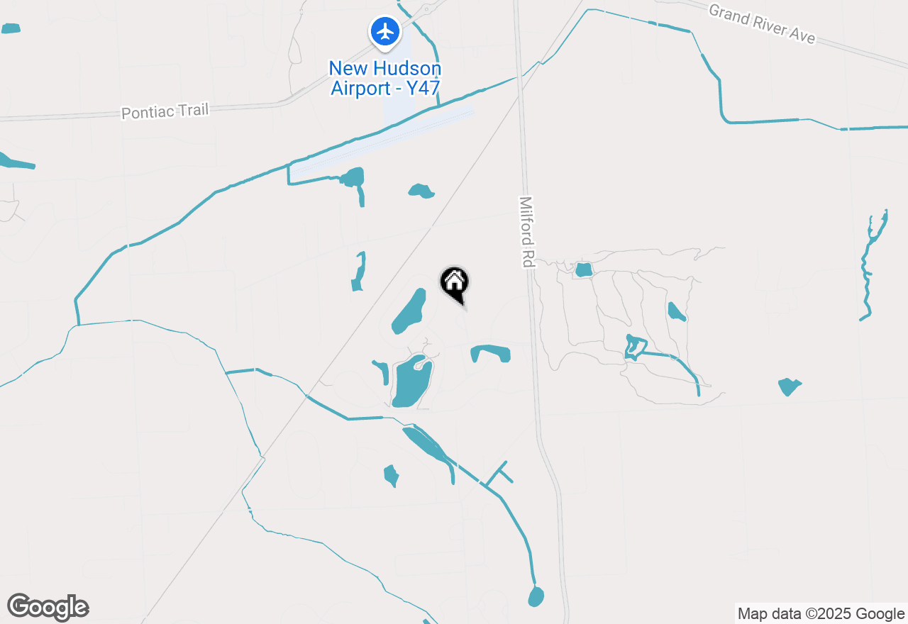 Map of 28385 Cottage Lane, New Hudson, MI 48165