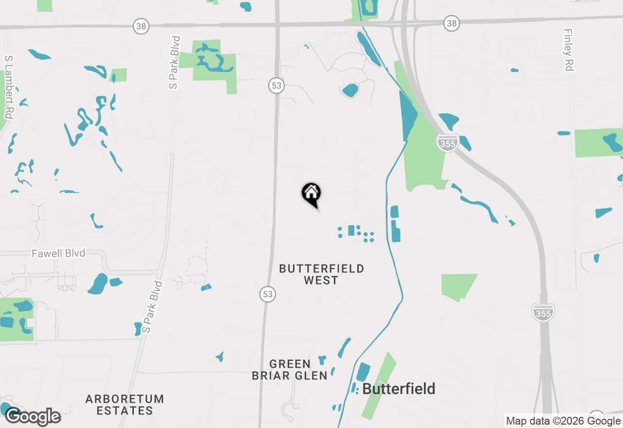 Map of 880 Bemis Road, Glen Ellyn, IL 60137