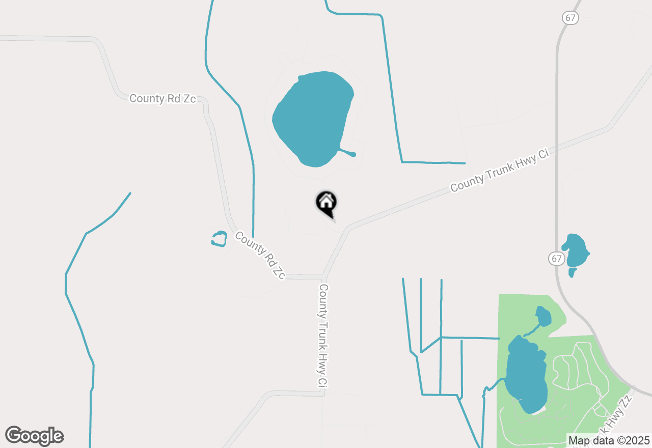 Map of W377S5229 Pretty Lake Road, Dousman, WI 53118