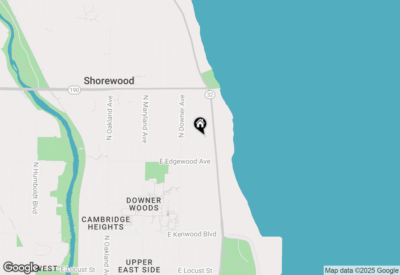 Map of 2730 E Menlo Blvd, Shorewood, WI 53211