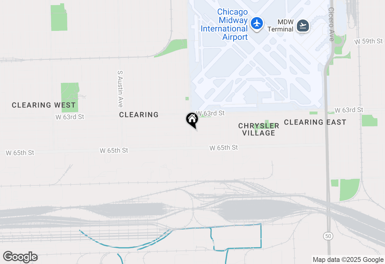 Map of 6401 S Central Avenue, Chicago, IL 60638