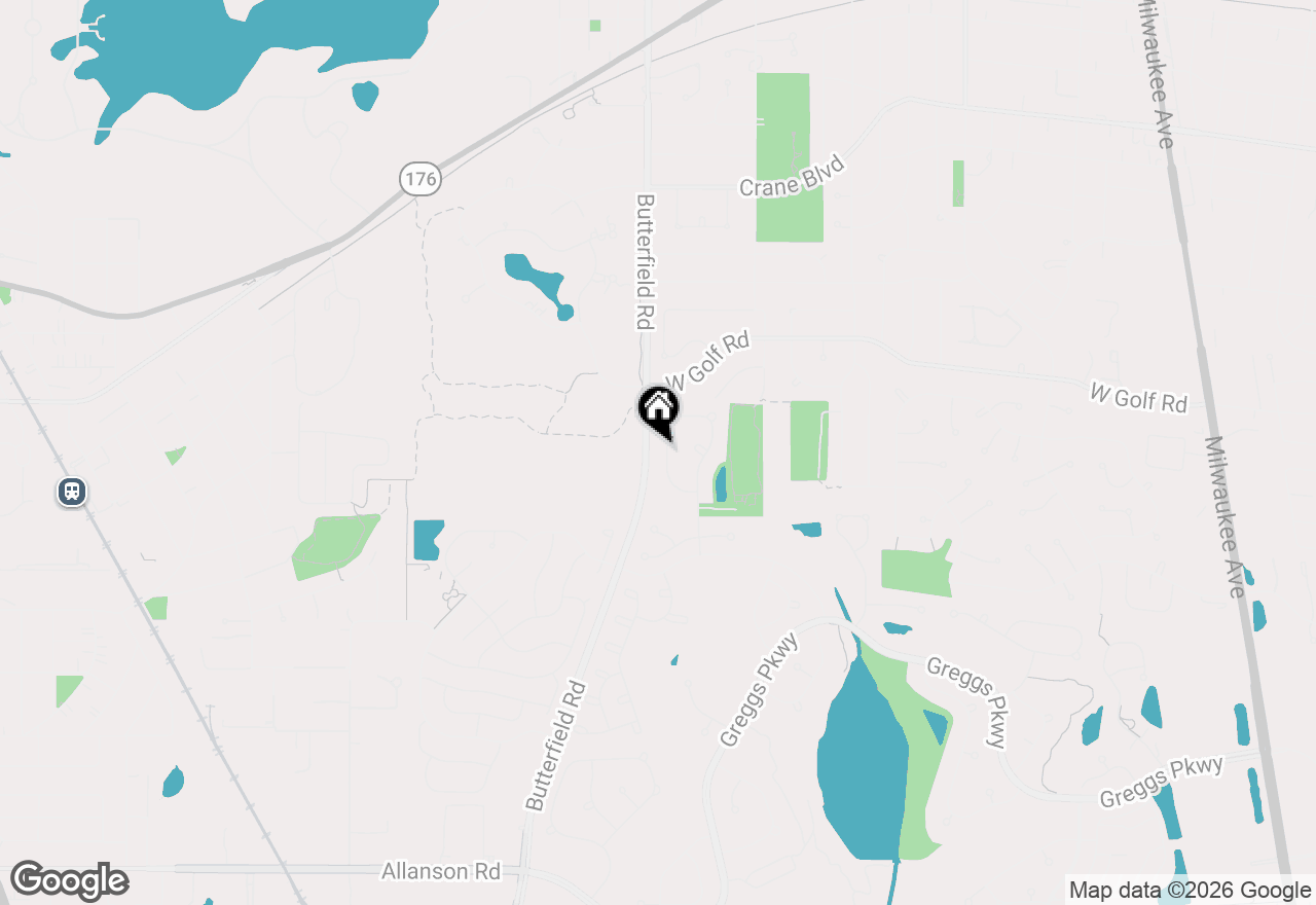 Map of 2304 Sarazen Drive, Vernon Hills, IL 60061