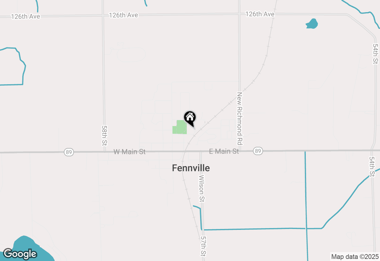 Map of 203 2nd Street, Fennville, MI 49408