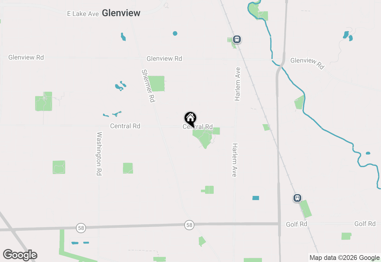 Map of (Address confidential), Glenview, Illinois 60025