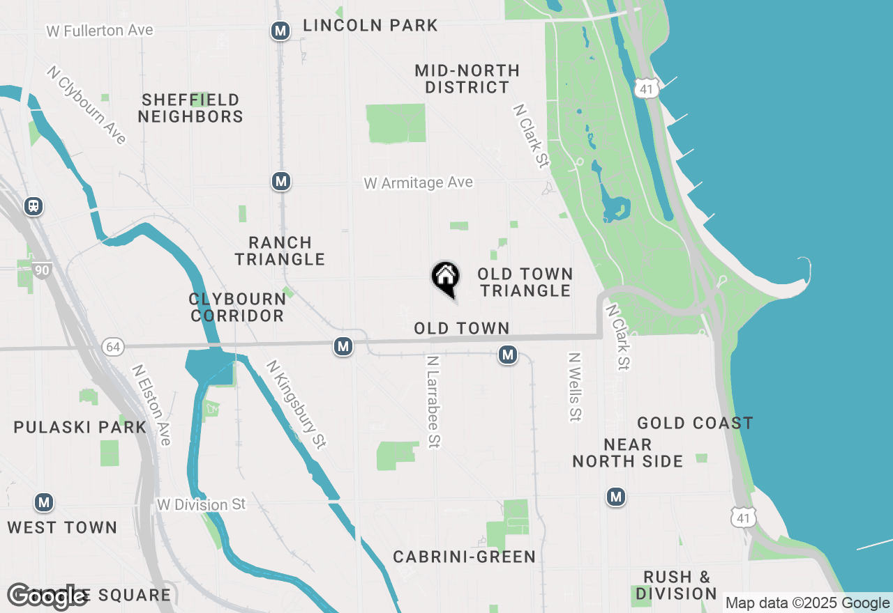 Map of 1654 N Mohawk Street #3, Chicago, IL 60614