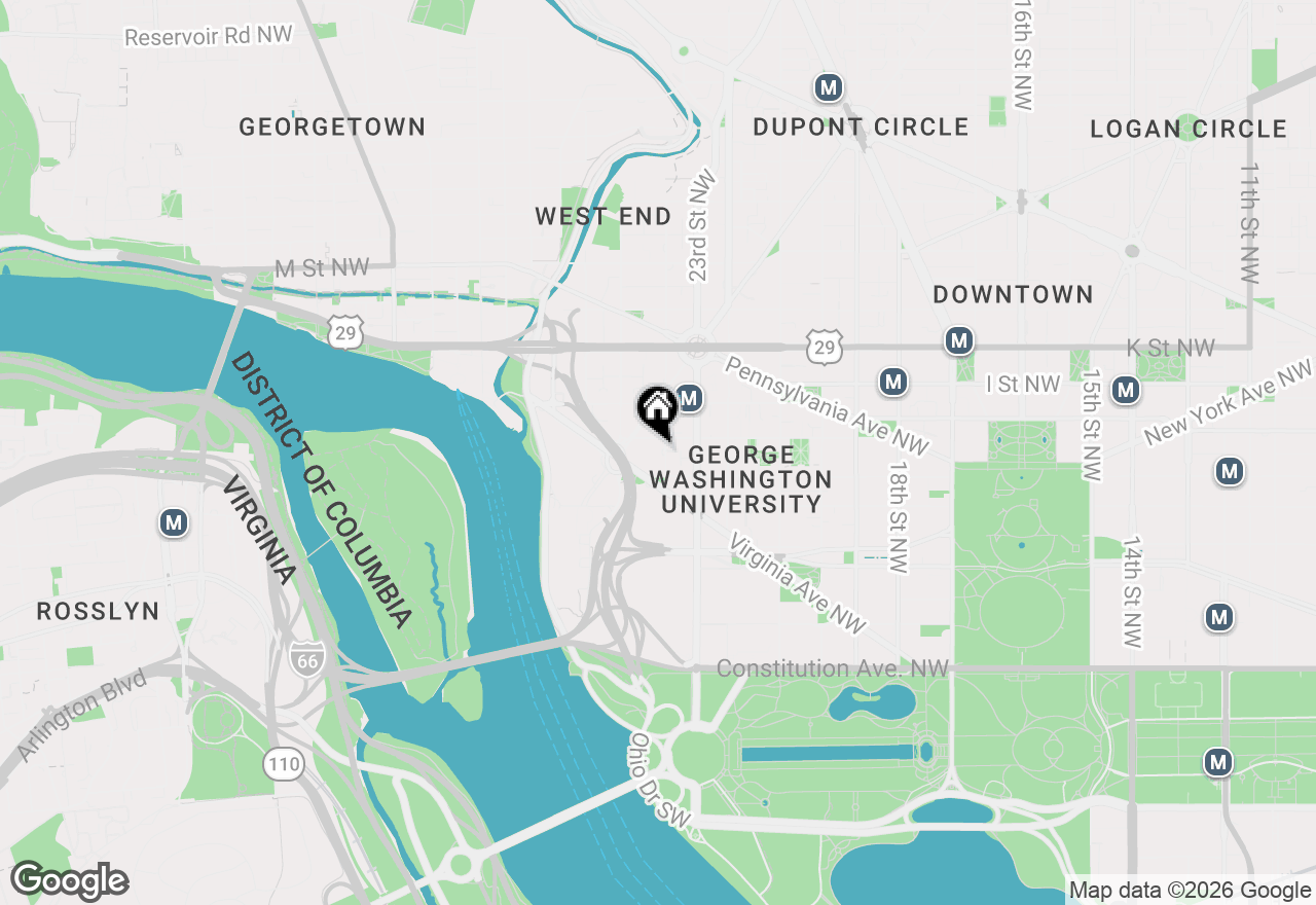 Map of 730 24th Street Nw #500/501, Washington, DC 20037