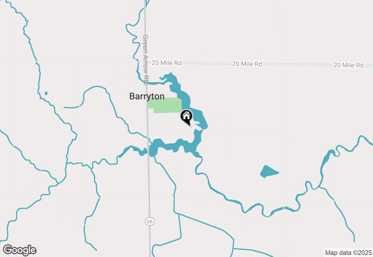 Map of 145 Hudnut Street, Barryton, MI 49305