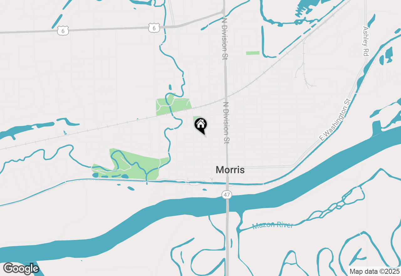Map of 518 Wauponsee Street, Morris, IL 60450