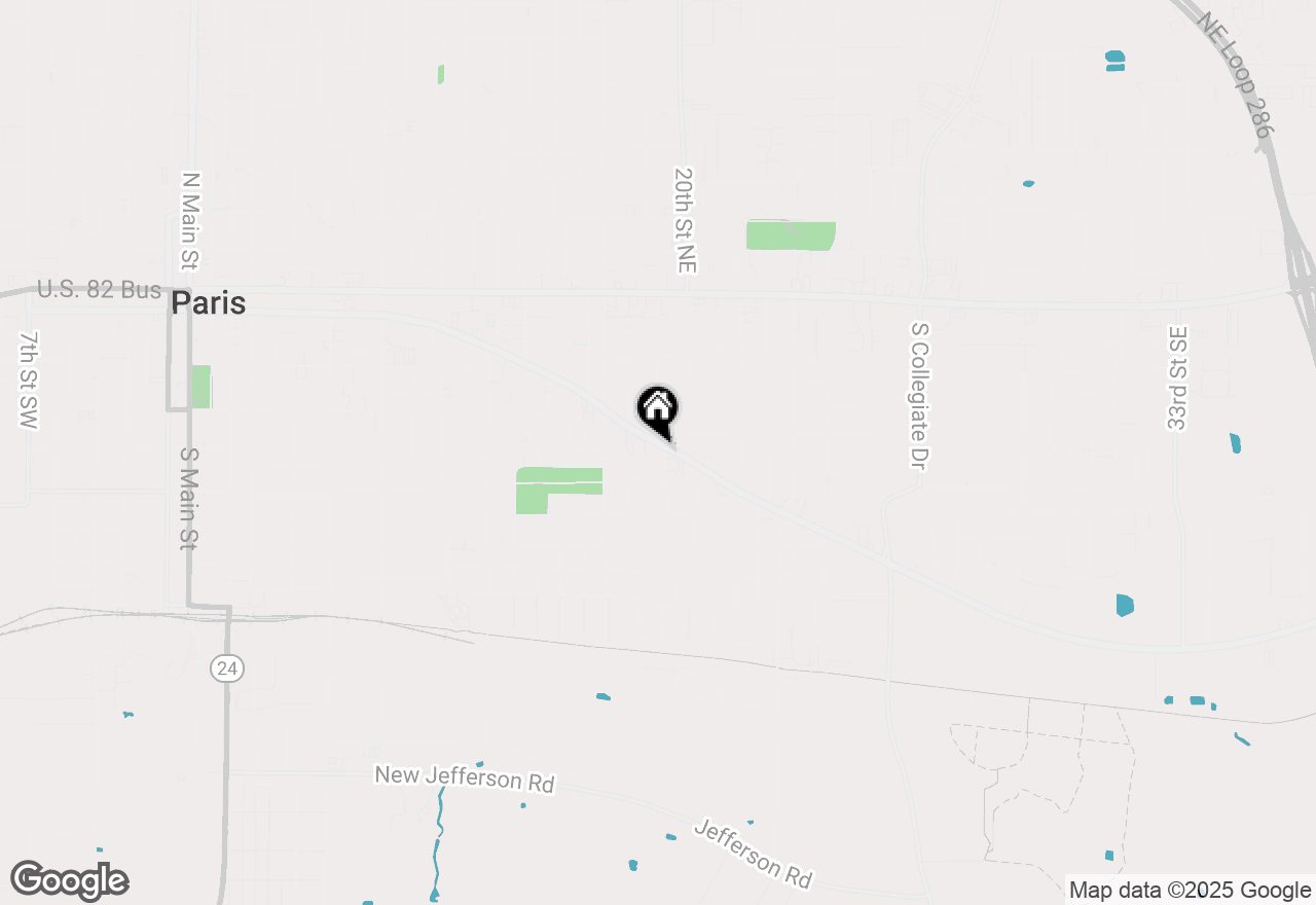 Map of 1900 Clarksville Street, Paris, TX 75460