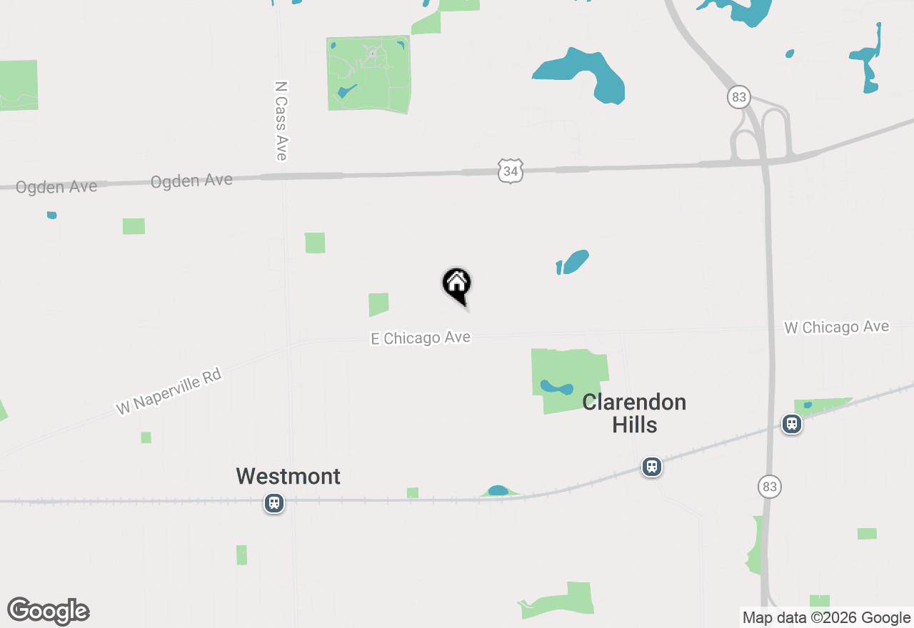 Map of 211 N Richmond Avenue, Clarendon Hills, IL 60514