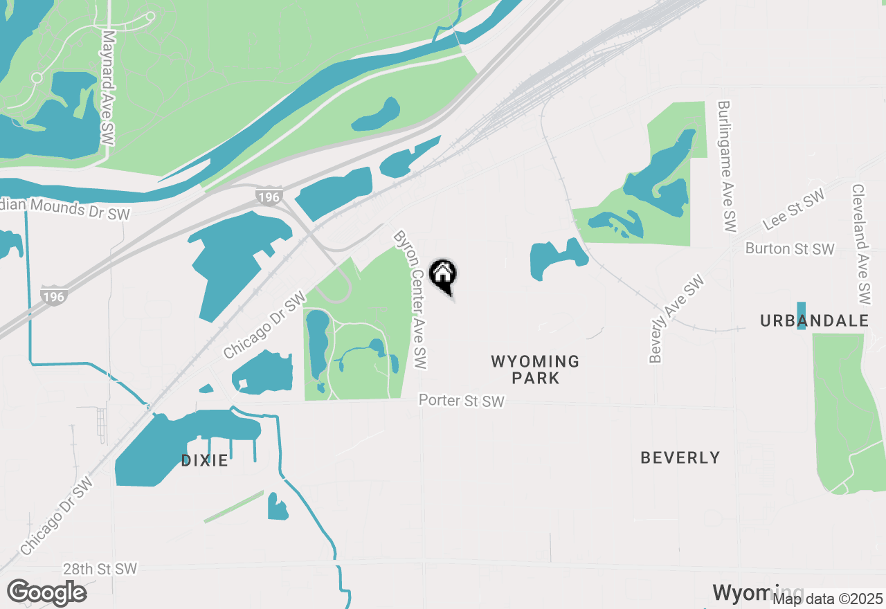 Map of 2121 Greenfield Avenue Sw, Wyoming, MI 49509