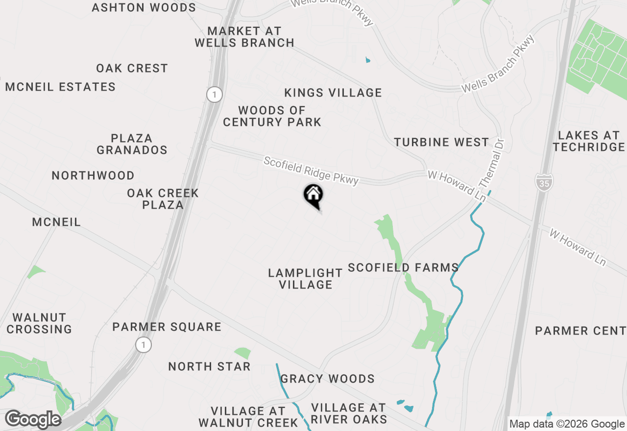 Map of 13112 Lamplight Village Ave, Austin, TX 78727