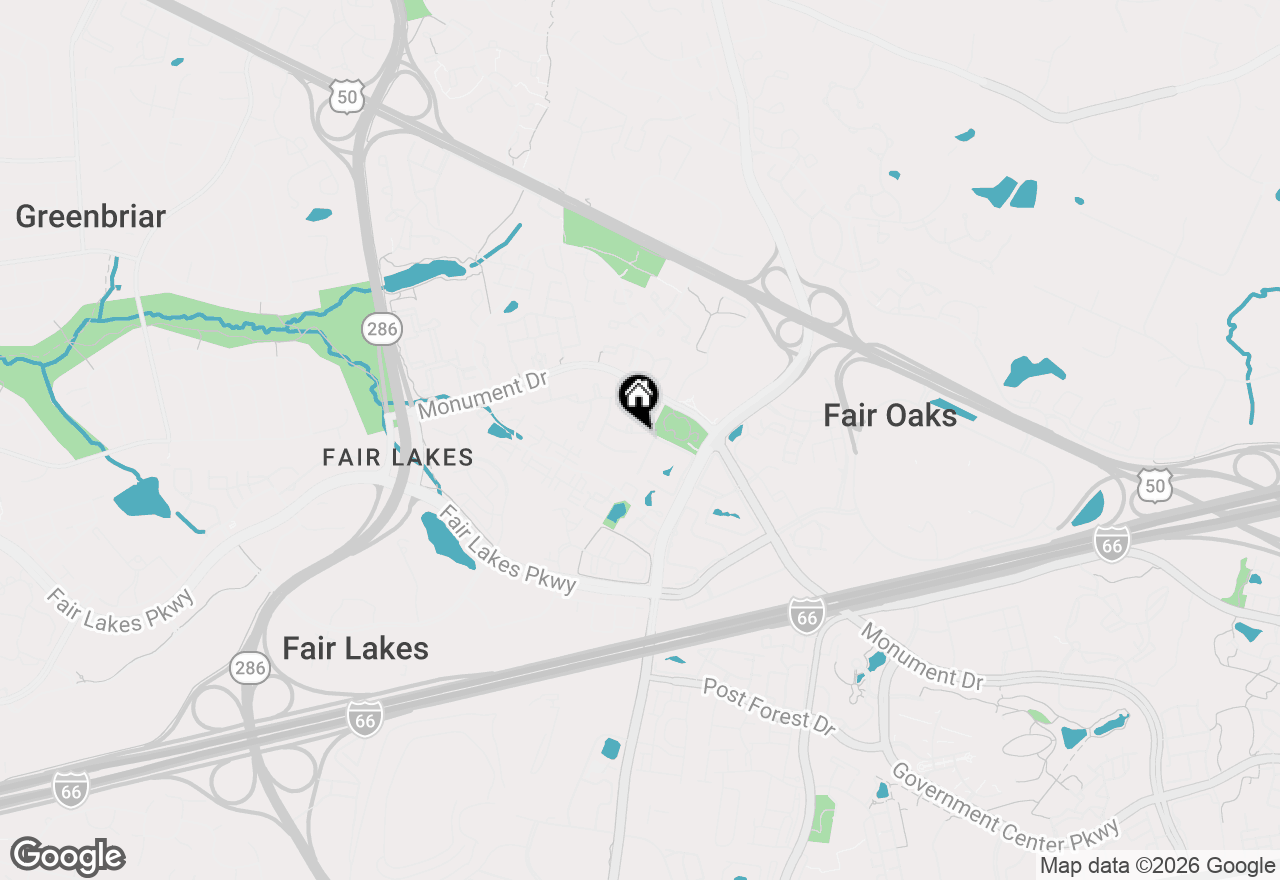 Map of 12307 Sleepy Lake Court, Fairfax, VA 22033