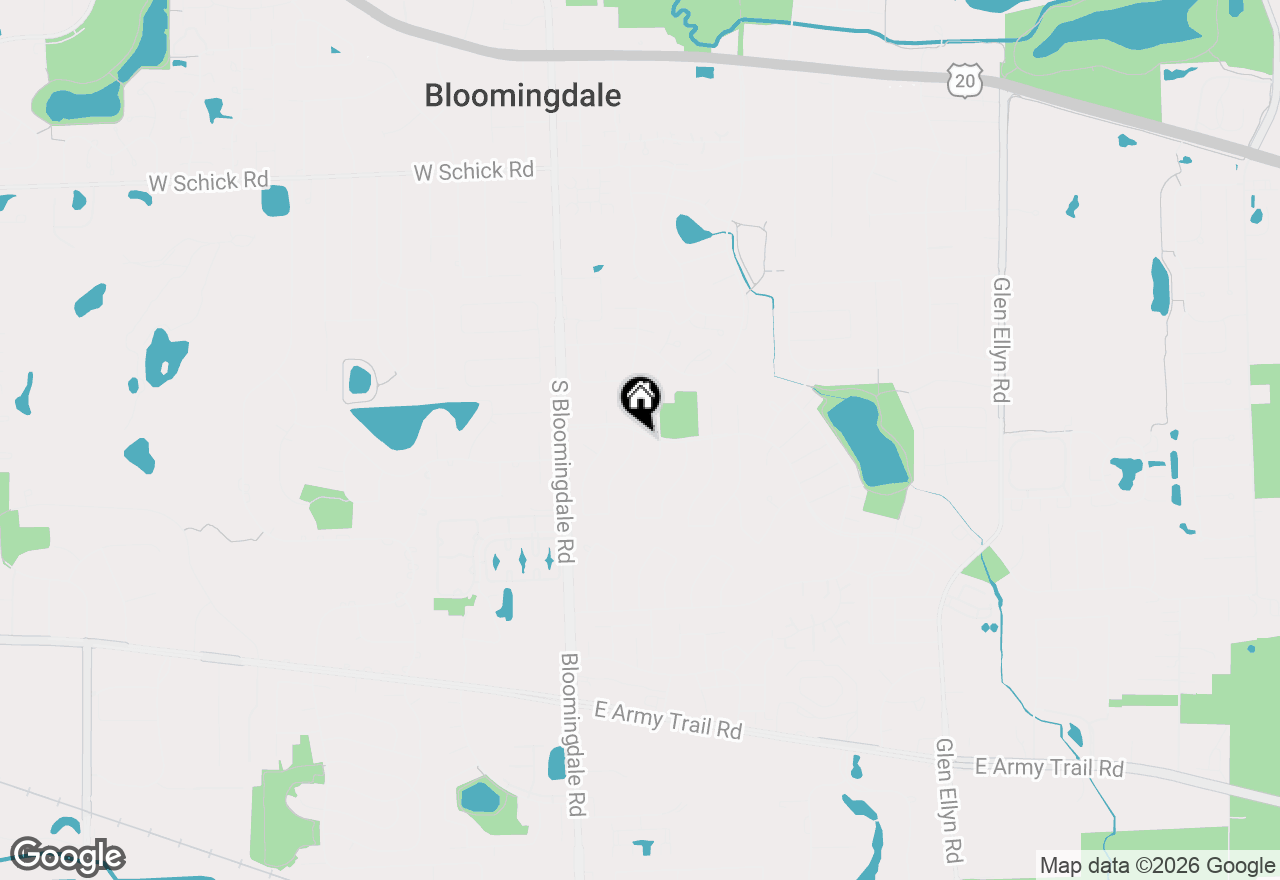 Map of 249 Langton Lane, Bloomingdale, IL 60108