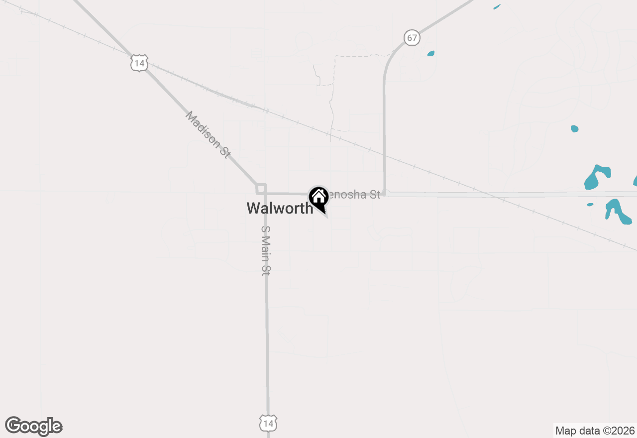 Map of 206 Wood St, Walworth, WI 53184