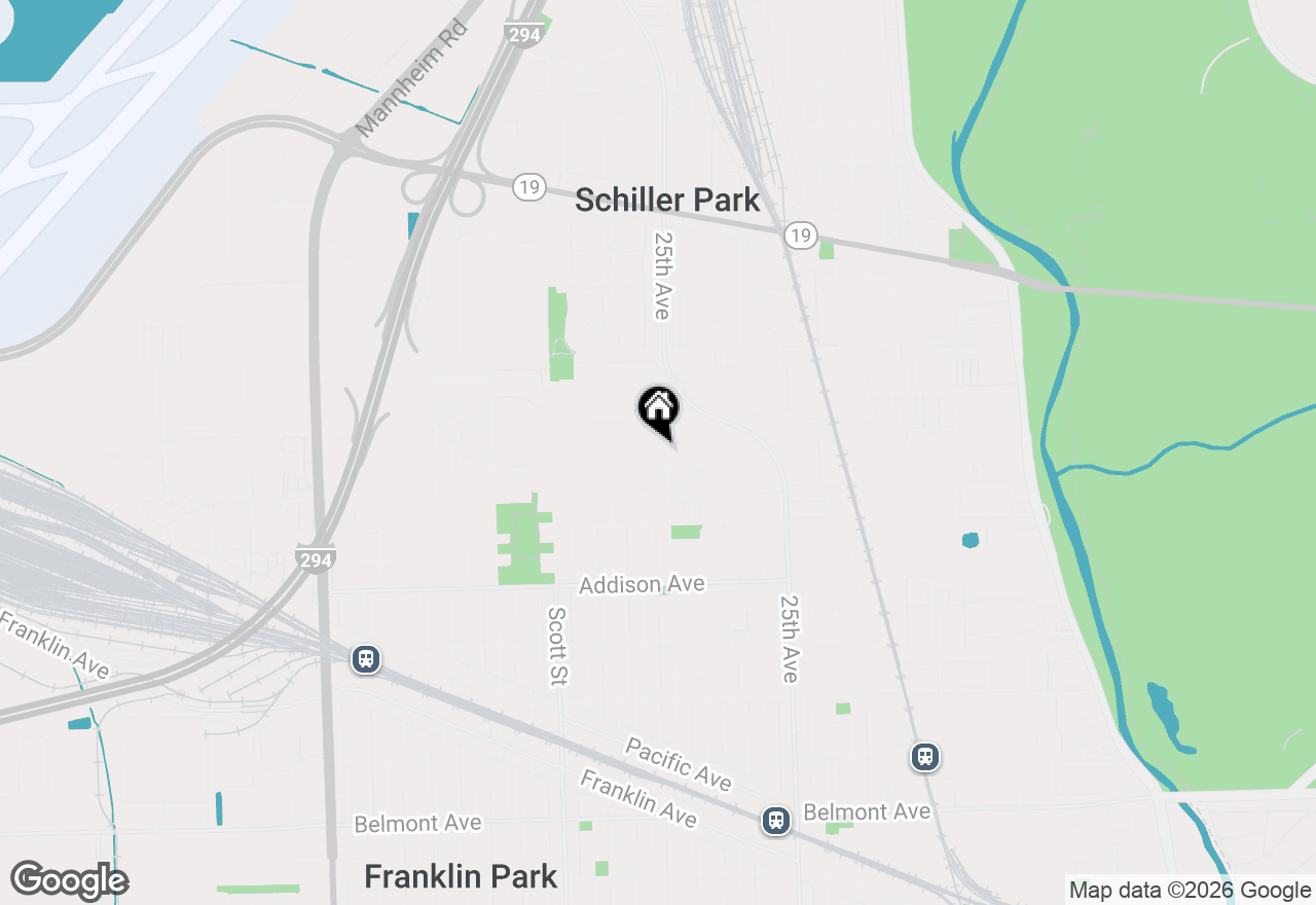 Map of 3808 Ruby Street #2S, Schiller Park, IL 60176