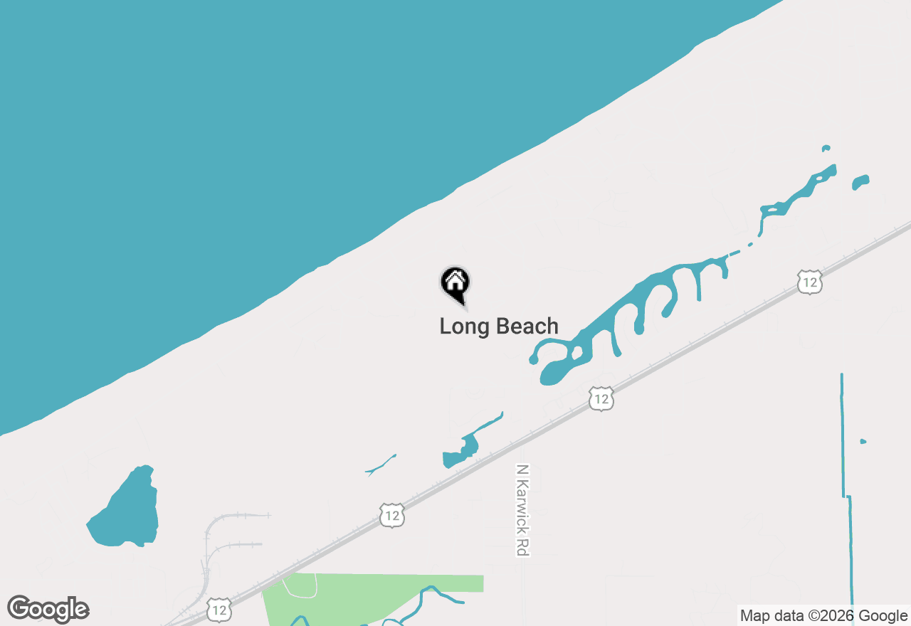 Map of 2020 Melrose Drive, Long Beach, IN 46360