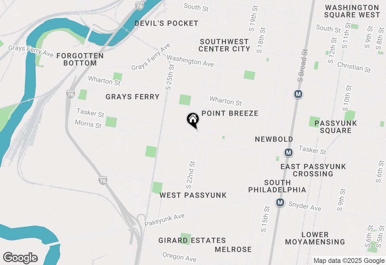 Map of 1606 Point Breeze Avenue, Philadelphia, PA 19145