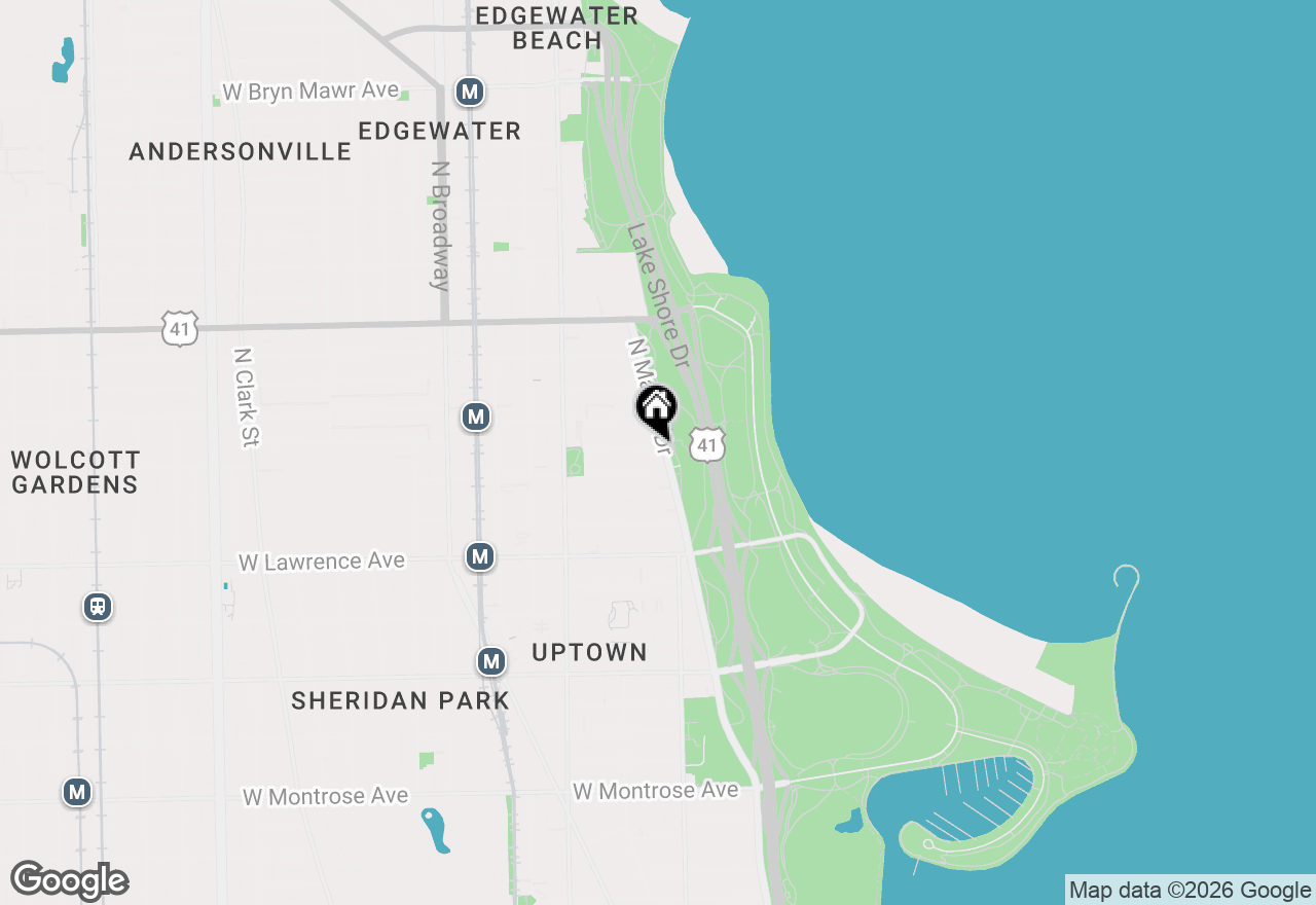 Map of 4920 N Marine Drive #S208, Chicago, IL 60640