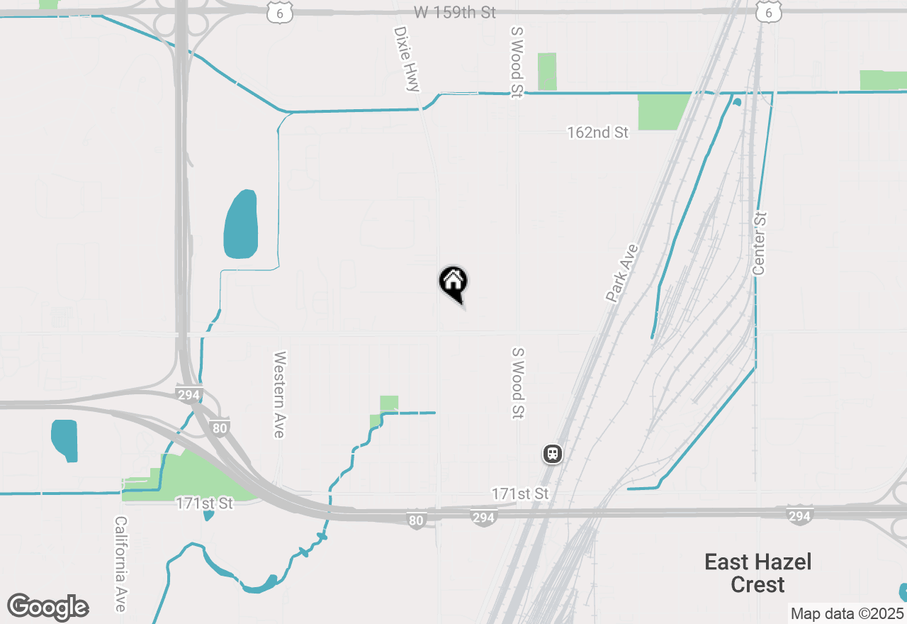 Map of 16628 Winchester Avenue, Markham, IL 60428