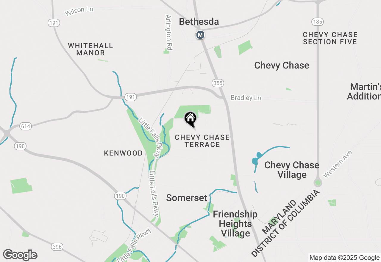 Map of 4812 Chevy Chase Boulevard, Chevy Chase, MD 20815